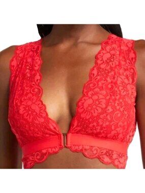 WE ARE HAH Got Your Back Bra Siren Red Free People Size Large #69032